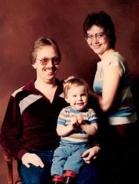Elizabeth Ann Repington-File, husband Richard Kenneth File and son Shane Richard File 1985